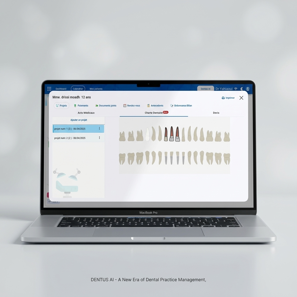 Interface DENTUS — Ajout d'un rendez-vous